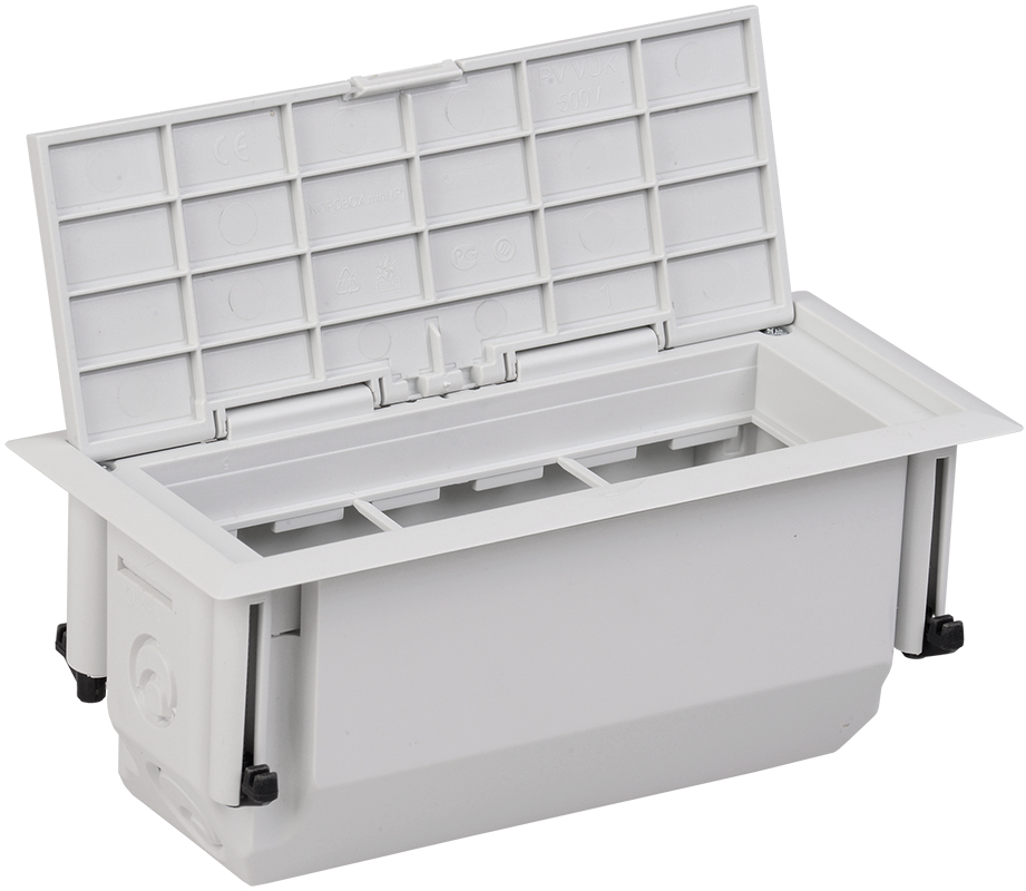 PRIMER Лючок напольный ONFLOOR на 6 модулей mini L KNU-06-PCL IEK