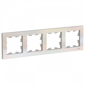 Рамка 4 поста ATLASDESIGN, жемчуг ATN000404 Schneider Electric