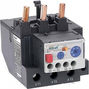 Реле перегрузки электротепловое РТ-03 48-65А, класс 10A 23127DEK DEKraft