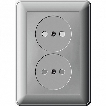 Розетка двухместная W59, скрытый монтаж, со шторками, шампань RS16-254-48 Schneider Electric
