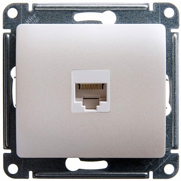 Розетка компьютерная 1xRJ45 Cat.5 GLOSSA, перламутр GSL000681K Schneider Electric