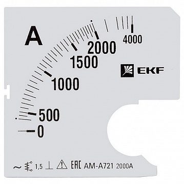 Шкала сменная для A721 2000/5А-1,5 s-a721-2000 EKF
