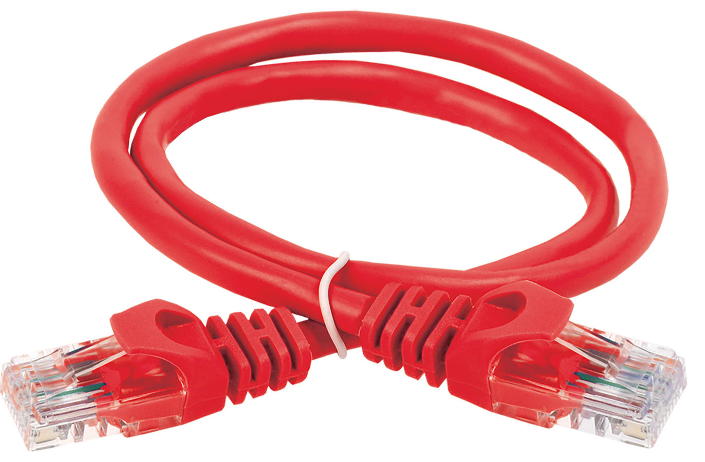 ITK Коммутационный шнур (патч-корд) кат.5E UTP LSZH 5м красный PC04-C5EUL-5M IEK