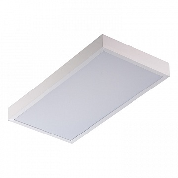 TL02 OL EM, накладной cветильник, цвет корпуса - белый (IP40), 595х295, опаловый рассеиватель, 25 80123 Technolux