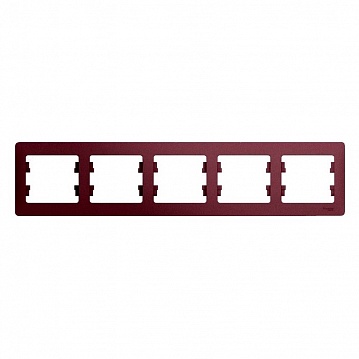 Рамка 5 постов GLOSSA, горизонтальная, баклажановый GSL001105 Schneider Electric