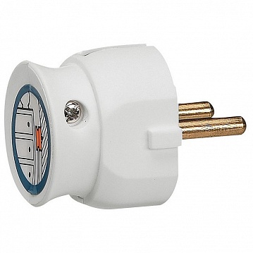 Вилка ультраплоская ЭЛИУМ, 16А IP20, белый, 050183 050183 Legrand