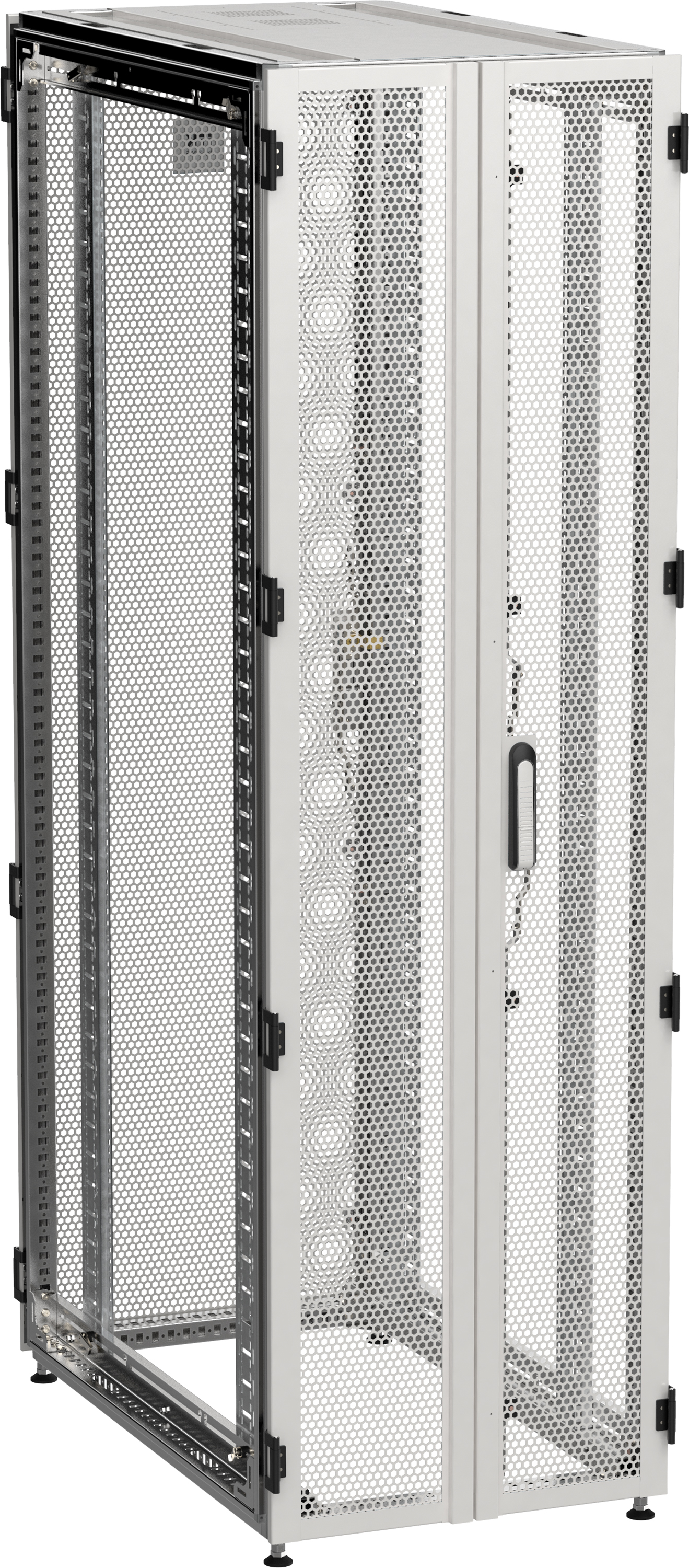ITK by ZPAS Шкаф серверный 19" 45U 600х1000мм двухстворчатые перфорированные двери серый РФ ZP35-45U-0610-P2P-R IEK