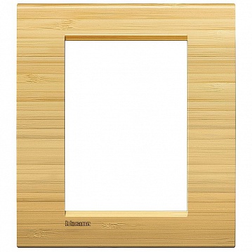 Рамка 3+3 модуля LIVING LIGHT, бамбук LNA4826LBA Bticino