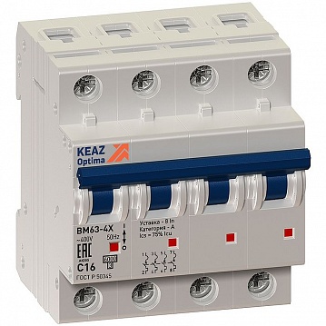 Выключатель нагрузки модульный OptiDin BM63P-440-УХЛ3 (ВМ63Р) 103897 КЭАЗ