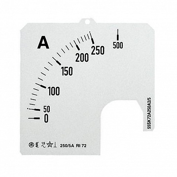 Шкала для амперметра SCL-A1-2500/72 ABB
