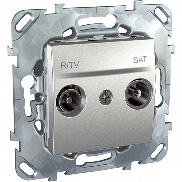 Розетка TV-FM-SAT, оконечная, алюминий MGU5.455.30ZD Schneider Electric