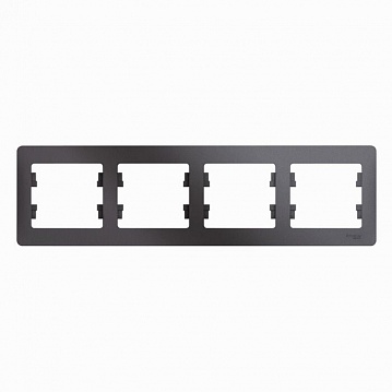 Рамка 4 поста GLOSSA, горизонтальная, графит GSL001304 Schneider Electric