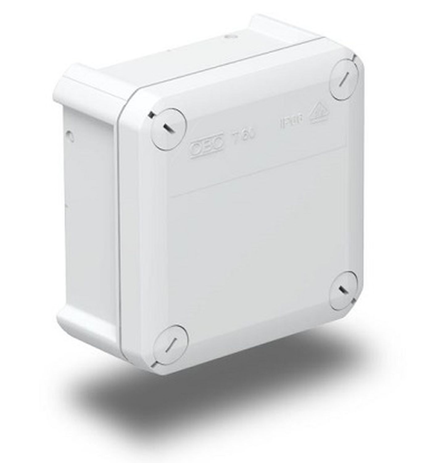 Коробка распределительная 114х114х57мм IP66 T 60 OE закрыт. свет. Сер. 2007239 OBO Bettermann