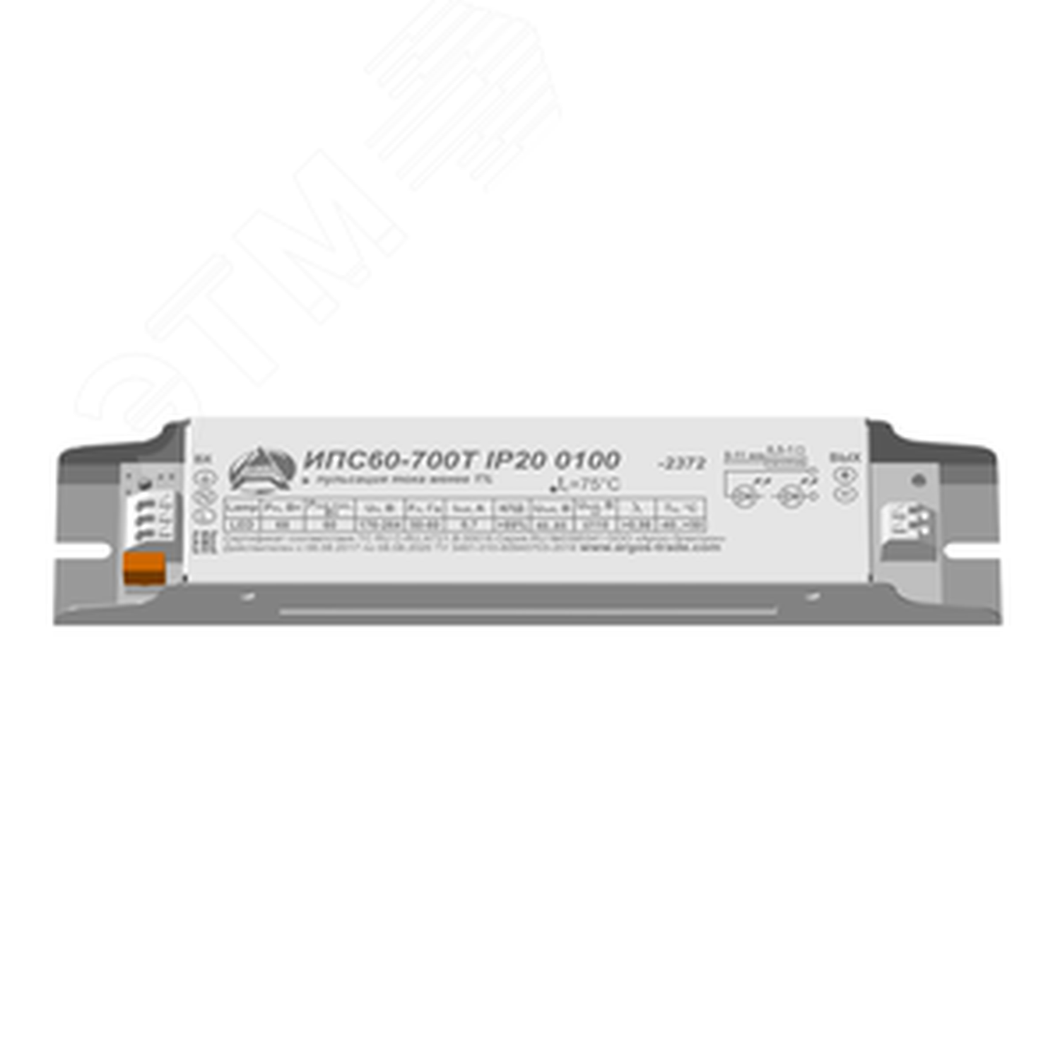 Драйвер LED светодиодный LST ИПС60-700Т ПРОМ IP20 01006641682 Аргос-Трейд