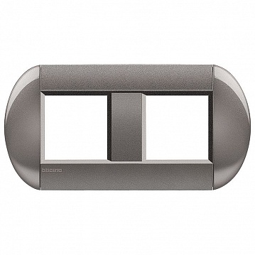 Рамка 2 поста LIVING LIGHT, горизонтальная, коралловый LNB4802M2TG Bticino