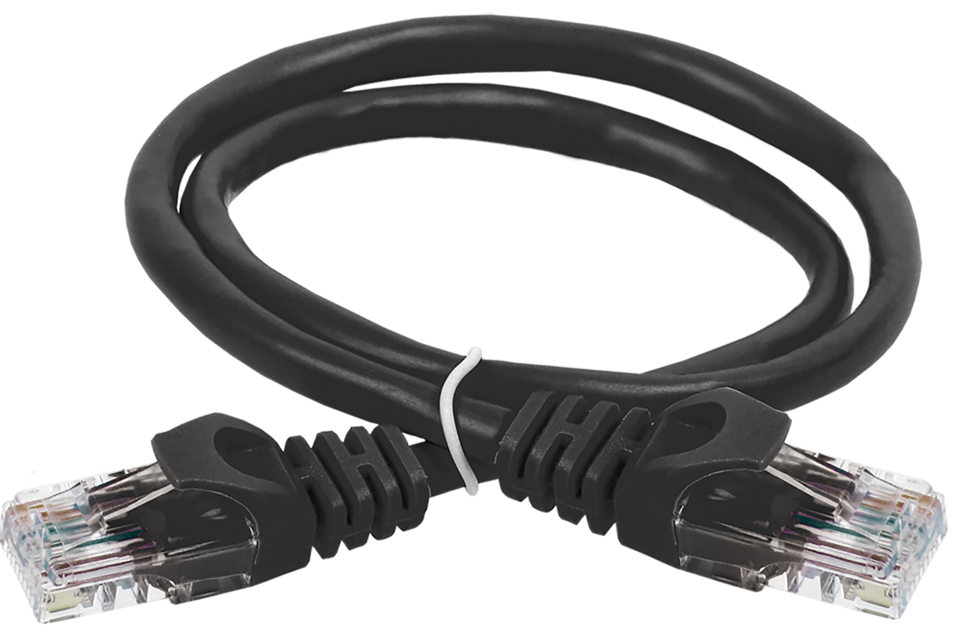 ITK Коммутационный шнур (патч-корд) кат.5E UTP 1м черный PC09-C5EU-1M IEK