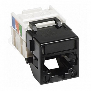 Розетка компьютерная 1xRJ45 Cat.6 75, черный 75544-39 Simon