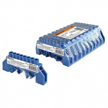 Шина N нулевая в изоляторе на DIN-рейку 8x12мм 8 групп инд. стикер SQ0801-0177 TDM