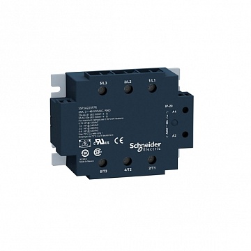 Твердотельное реле, 3 фазы 25А SSP3A225BDRT Schneider Electric