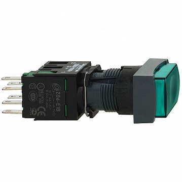 Кнопка Harmony 16 мм² 24В, IP65, Зеленый XB6DE3B1B Schneider Electric