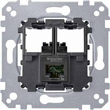 Механизм розетки компьютерная 1xRJ45 Cat.6 коллекции Merten MTN4576-0001 Schneider Electric
