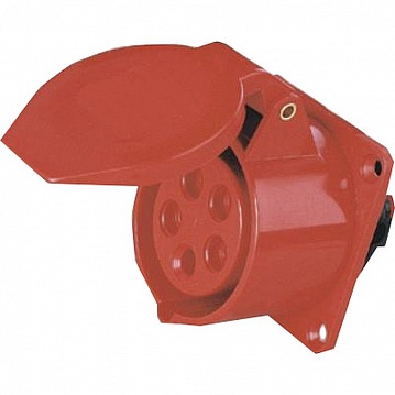 Розетка фланцевая 325-32А-6h-380AC-3P+PE+N-IP44 222761 КЭАЗ