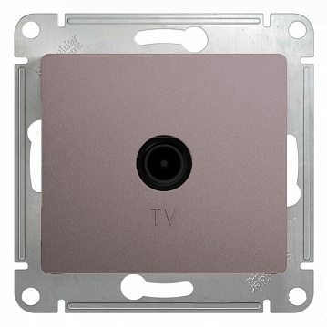 Розетка TV GLOSSA, оконечная, платина GSL001291 Schneider Electric