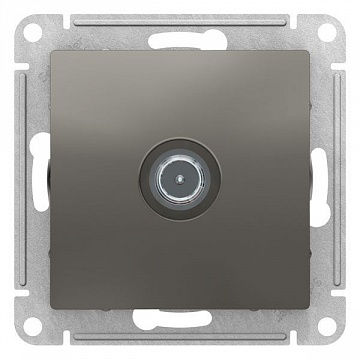 Розетка TV ATLASDESIGN, проходная, сталь ATN000992 Schneider Electric