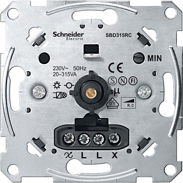Механизм поворотного светорегулятора-переключателя коллекции Merten, 315 Вт MTN5136-0000 Schneider Electric