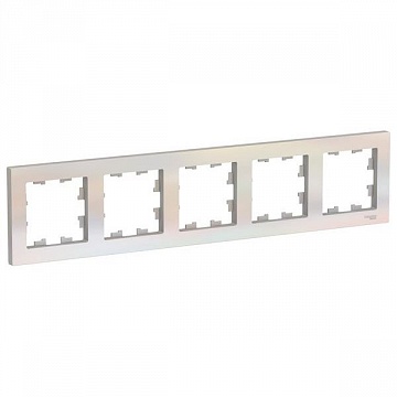 Рамка 5 постов ATLASDESIGN, жемчуг ATN000405 Schneider Electric