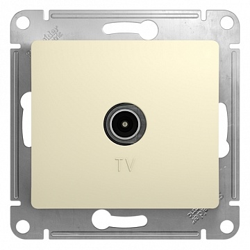 Розетка TV GLOSSA, одиночная, бежевый GSL000291 Schneider Electric