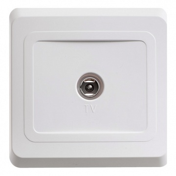 Розетка TV ЭТЮД, одиночная, белый TVC-002B Schneider Electric