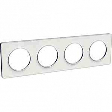 Рамка 4 поста ODACE, белый S52P808 Schneider Electric