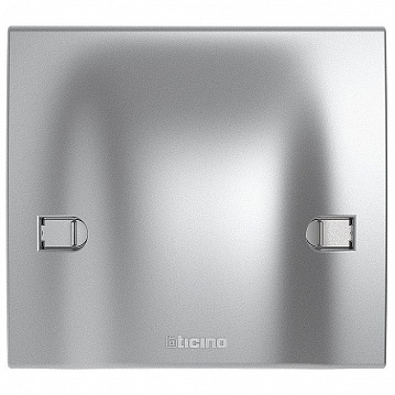 Вывод кабеля 2 модуля LIVING LIGHT, алюминий NT4955/45 Bticino