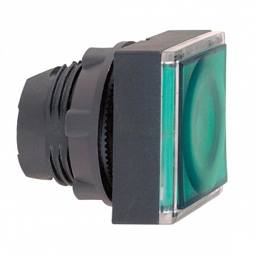 Головка кнопки С ПОДСВ.,КВАДРАТ., ЗЕЛЕН., С ФИКСАЦ., HARMONY XB5 ZB5CH333 Schneider Electric