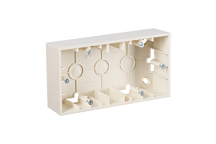 Simon15 коробка для накладного монтажа 2-ная, слоновая кость SM1590752-031 Simon