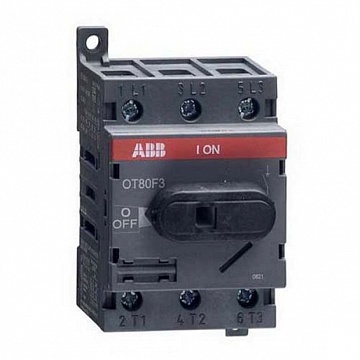 Рубильник OT63 63А 3P, фронтальное исполнение 1SCA105332R1001 ABB