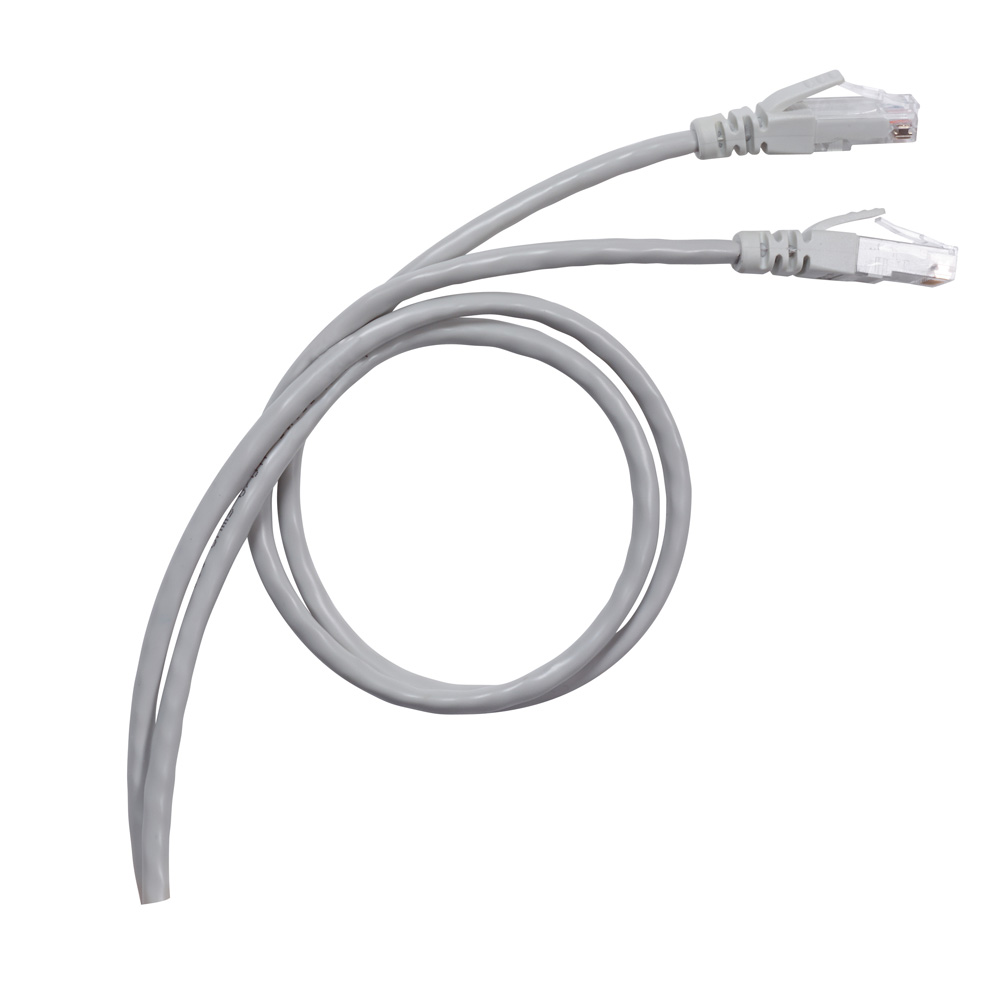 Шнур коммутационный RJ 45 - категория 5е - F/UTP - PVC - экранированный - 5 м - серый 051643 Legrand