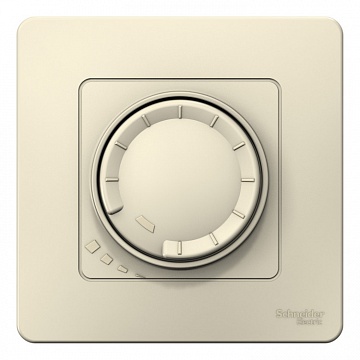Светорегулятор поворотно-нажимной BLANCA, 400 Вт, молочный BLNSS040012 Schneider Electric