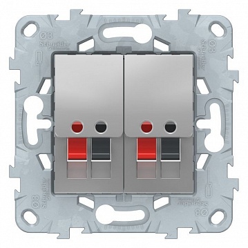 Аудио-розетка UNICA NEW, алюминий NU548930 Schneider Electric