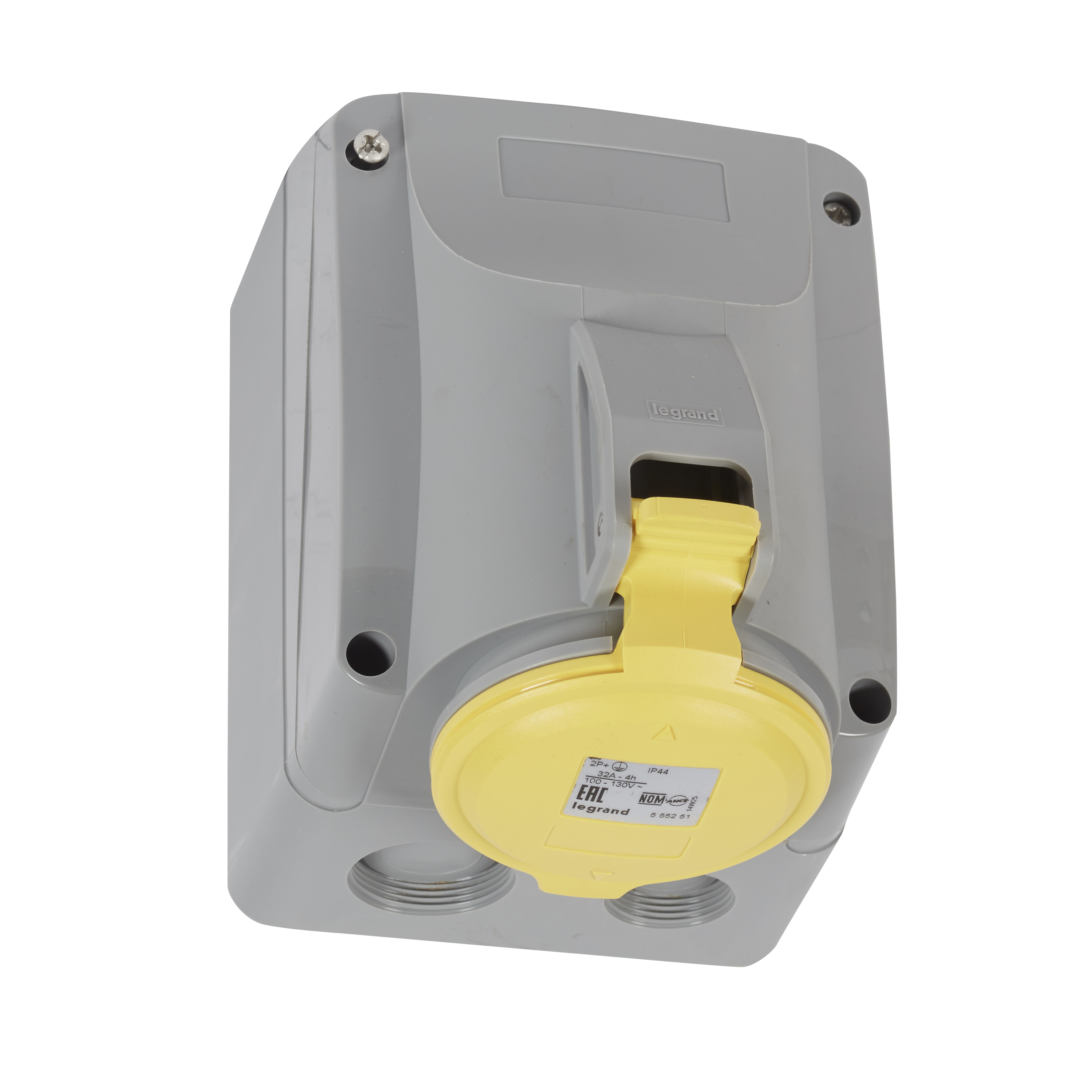 Розетка накладная - P17 Tempra Pro - IP 44 - 100/130 В~ - 32 A - 2К+З 555251 Legrand
