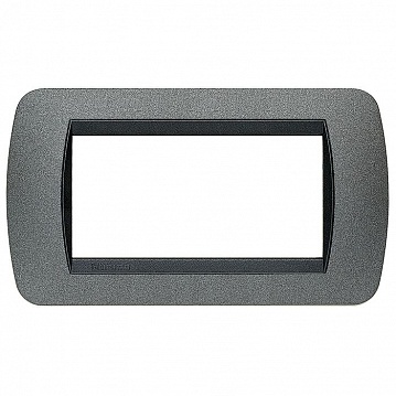 Рамка 4 модуля LIVING LIGHT, графит L4804GF Bticino