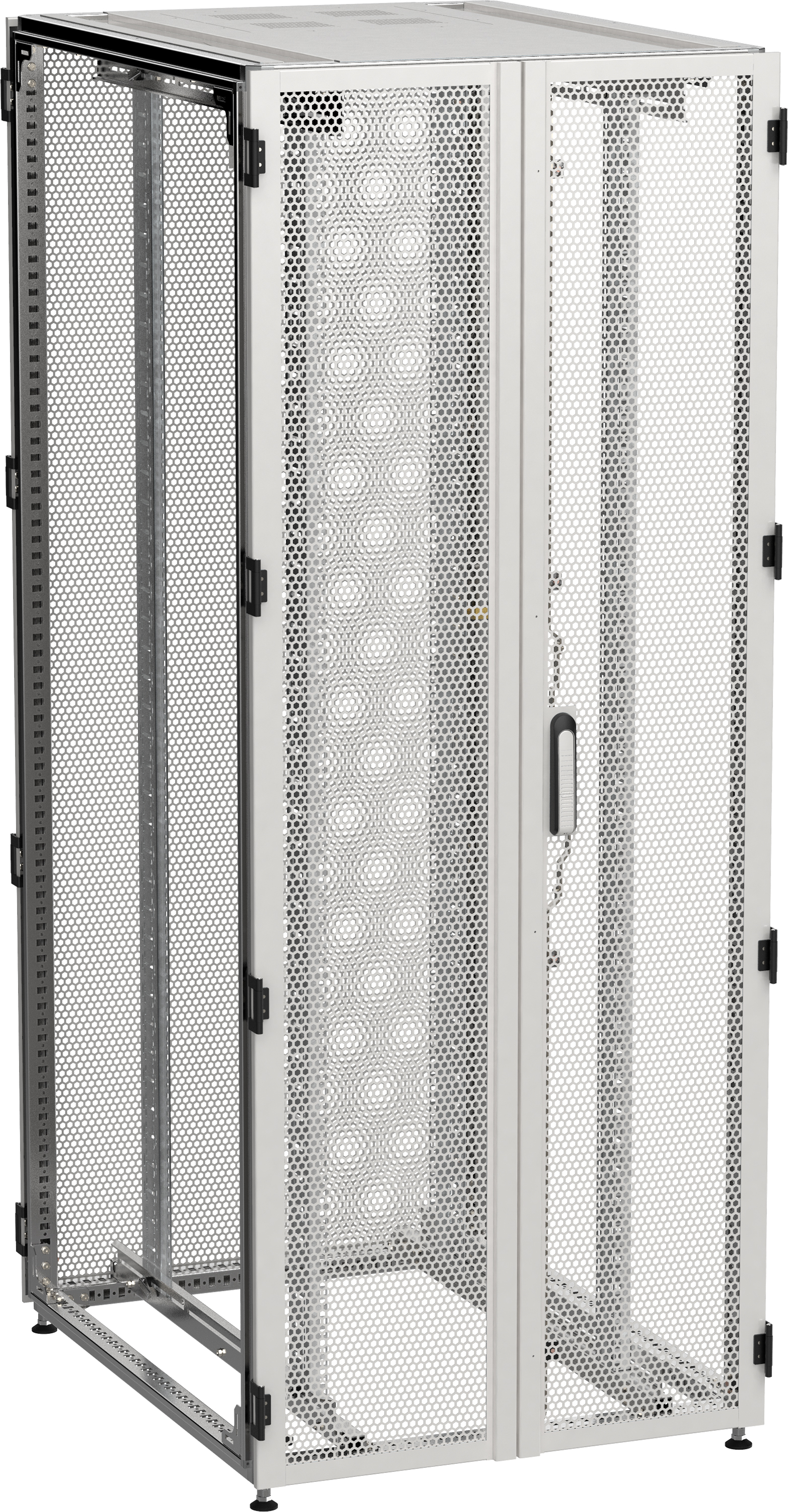 ITK by ZPAS Шкаф серверный 19" 42U 800х1200мм двухстворчатые перфорированные двери серый РФ ZP35-42U-0812-P2P-R IEK