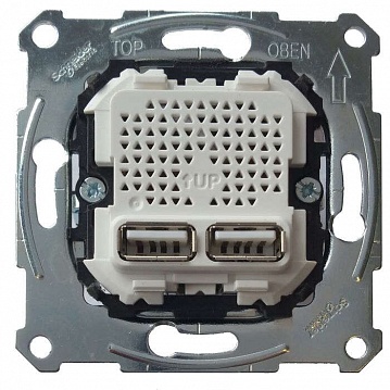 Механизм розетки 2xUSB MTN4366-0100 Schneider Electric