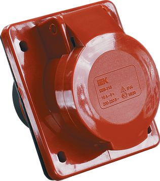 Розетка для скрытой проводки 3Р+Е 16А 380В IP44 PSR42-016-4 IEK