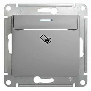Карточный выключатель GLOSSA, алюминий GSL000369 Schneider Electric