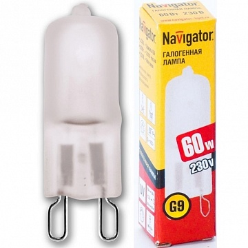 Лампа галогенная 94 233 JCD9 60W frost G9 230V 2000h 94233 Navigator