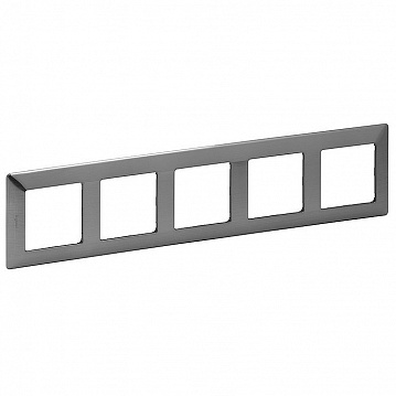 Рамка 5 постов VALENA LIFE, стальной 754155 Legrand