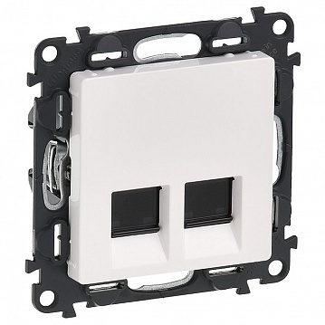 Розетка компьютерная 2xRJ45 Cat.6 VALENA LIFE, белый 753443 Legrand
