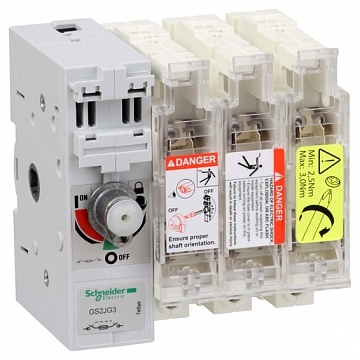 Рубильник с предохранителем TeSys GS 100А 3P, 22X58 GS2JG3 Schneider Electric